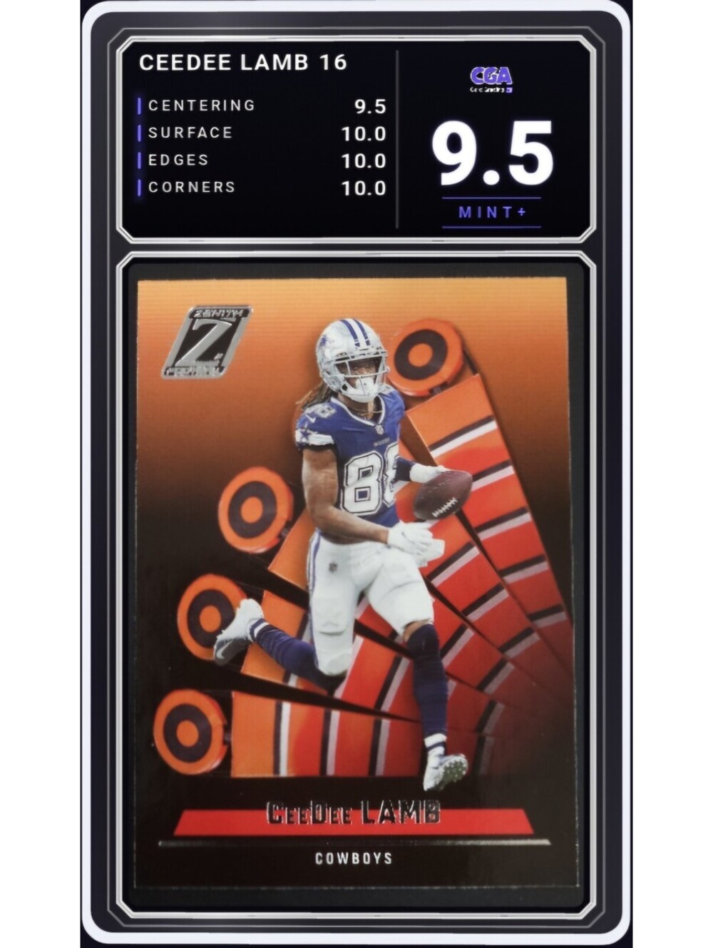 2022 Panini Zenith #16 CeeDee Lamb Dallas Cowboys NFL - CGA 9.5 Digital Grade